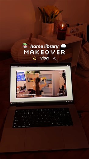 DREAM home library makeover 🏠 📖 #booktube #bookshopping #booktok
