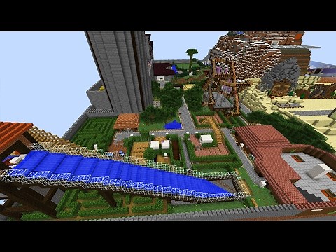 Ein detaillierter Redstone Freizeitpark! - Minecraft Map