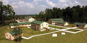 World War II Company Street features seven buildings constructed at Fort Benning, Georgia in the early 1940s. The buildings were originally meant to last around 15 years, however, due to their sturdy construction many were still in use up until the early 1990s. One building in particular stands out more than others. Formerly building #3072 on Sand Hill, Fort Benning, was home to General George Patton as his sleeping quarters. The building wasn’t constructed from the 700 series plans because ther