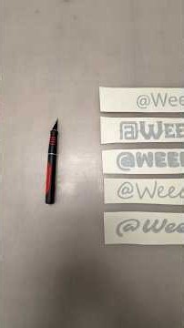 Made myself some username stickers. which one looked the best? #satisfying #signshop #stickers #top