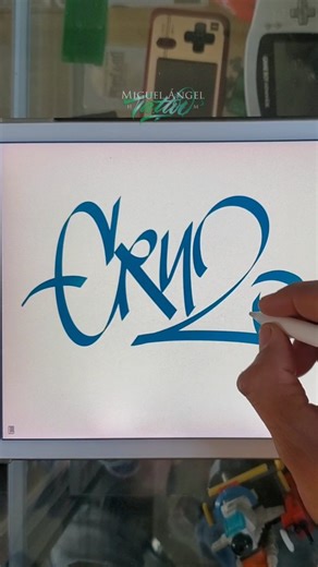 Tag Graffiti digital escribiendo Cruz Elaborado con Procreate #tag #taggraffiti #calligraphy #caligrafia #Procreate #Cruz | Miguel Ángel HM | Facebook