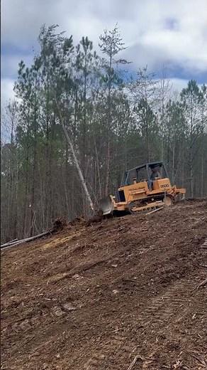 Clearing for new home with the 850 G Case dozer