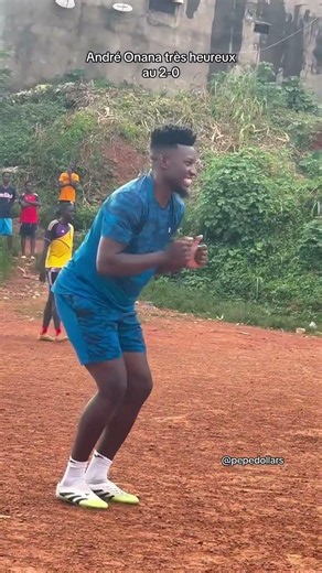 André Onana enjoys the 2-0 win in Cameroon before returning to Manchester