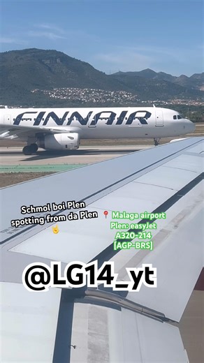 Schmol boi plen spotting from an ezjet A320-214 #plen #aviation #easyjet #agp #iloveplen #plenedit