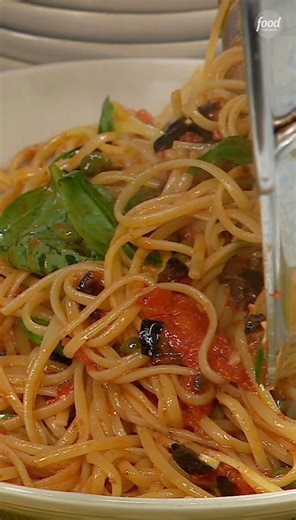 Food Network on Instagram: "@JeffMauro whips up this super quick and spicy pantry-pull supper that's ready in just 15 minutes 😋🍝 Watch #TheKitchen, Saturdays at 11a|10c and stream on @StreamOnMax. #StreamOnMax Get the recipe at the link in our bio!"