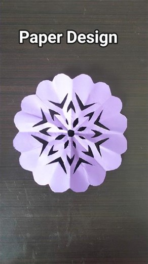 Paper Cutting Design✂️ | How to make simple & easy paper cutting #papercutting #papercraft #diy #art