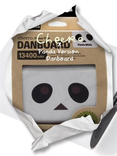 cute panda design and sleek matte finish. Compact and portable. long lasting battery life 🐼 #cheero #fyp #powerbank #trend #panda