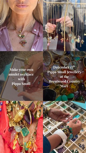 Create your own amulet necklace with Pippa Small at Brentwood Mart, Dec 17th 2pm - 7pm. A rare event of beauty, meaning, and craftsmanship. | Pippa Small Jewellery