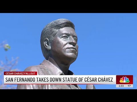 City of San Fernando removes César Chávez statue