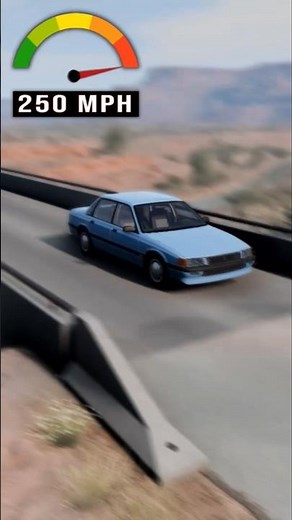 Pessima Crash Test | Increasing Speeds #shorts #beamng