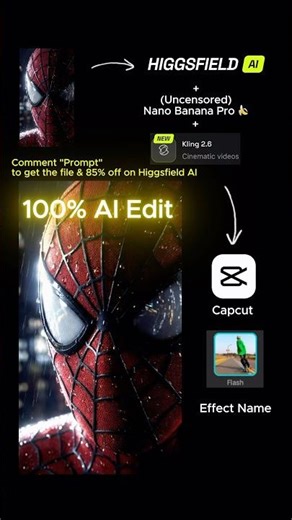 Spiderman Edit Workflow on Higgsfield AI #ai