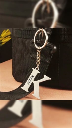 Custom A-Z Initial Engraved Keychain