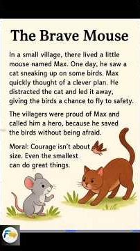 The Brave Mouse#storytelling#storyforkids#moralstory#englishstory#bedtimestories#shorts#bedtimestory