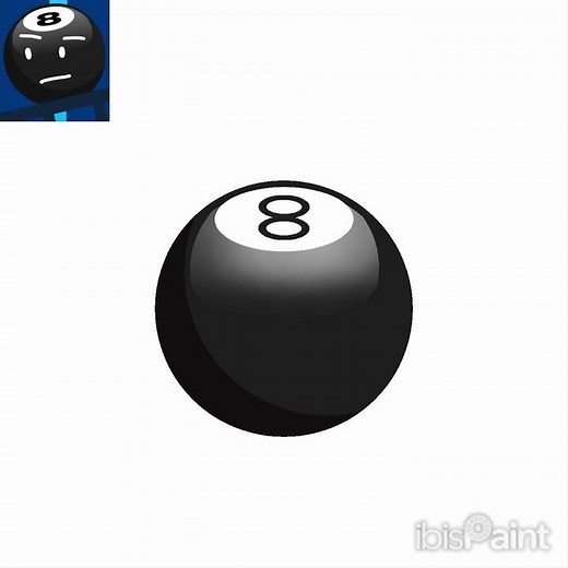 Drawing 8-Ball from BFDI! #bfdi #bfdia #bfb #idfb #tpot #8ball #exitors