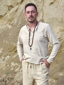 Hemp Shirt | 100% Hemp Clothing | Men Hemp Apparel | Hemp Long Sleeve | Tribal Shirt Jedi - Etsy