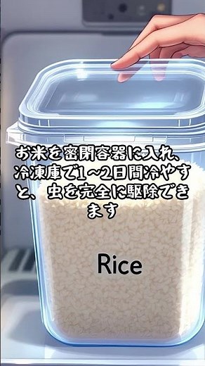 お米に虫が湧いた時の対処 #雑学 #プチ知識 #料理 #現代農業