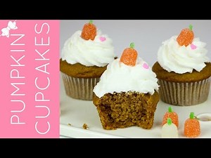 How To Make THE BEST Pumpkin Cupcakes From Scratch with Cream Cheese Frosting // Lindsay Ann Bakes