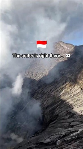 🇮🇩 Standing on the Edge of an Active Volcano 🌋