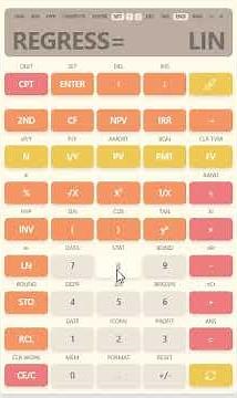 Finance Help with BA II Plus Texas Instruments - Regression Line and Data