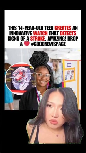 14-Year-Old Invents Wristwatch That Detects Early Signs of Stroke ⌚🧠
