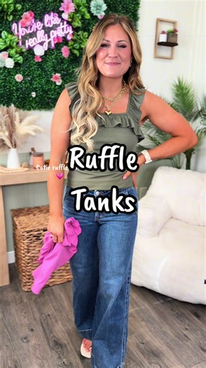 Stylish Ruffle Tanks for Spring Fashion
