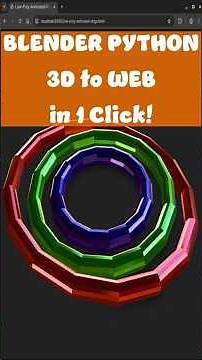 Automate 3D for Web: Blender Python to GLB in 60 Seconds!