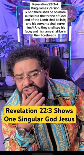 Revelation 22:3 Shows One Singular God Jesus