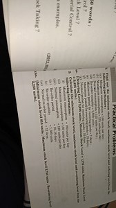 Practical Problems Find out the minimum stock level, maximum st... | Filo