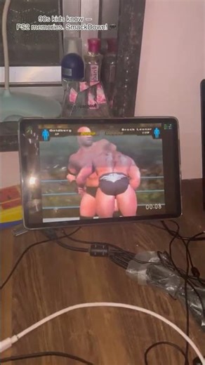 SmackDown Game = Pure Childhood Nostalgia 💛 smackdownwwe smackdownsmackdown gamesmackdown ps2wwe ps2