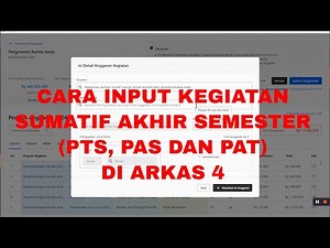 TATA CARA INPUT RKAS 2024 DI ARKAS 4 - MENAMBAH ANGGARAN KEGIATAN SUMATIF (PTS, PAS DAN PAT)