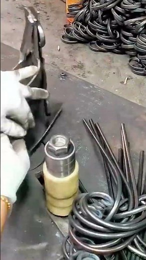 Shaping Heated Metal Rods Using Custom Bending Jig