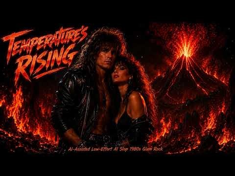 AI-Assisted Low-Effort AI Slop 1980s Glam Rock - Temperature's Rising