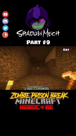 100 Days Zombie Prison Break in Minecraft #part9 #minecraft #zombieprisonbreak #100days #shadowmech #ShadowMech #smartzombie