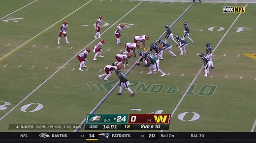 Efe Obada swallows up Hurts for a sack