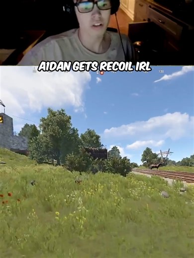 A1dan gets recoil IRL #a1dan #rust | rust