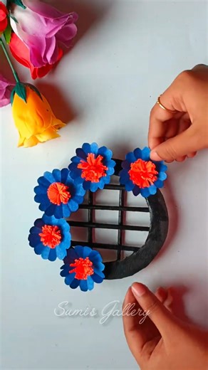 School Project ❤️🌸 #sumisgallery #wallhanging #craft #schoolproject