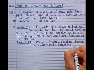 What is Hardware and Software? || Computer Hardware and Software in English ||#extension.com