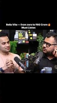 Bella Vita: ₹0 ➝ ₹60 Crore 🚀 | Business Tips #shorts #shortvideo #business