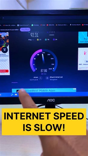 Ilyas Byahatti | Tech & Info | PC tips on Instagram: "How to boost Internet speed on your windows PC! #pctipsandtricks #window11 #laptoptips #reelindia #drtechcto #internetspeed"