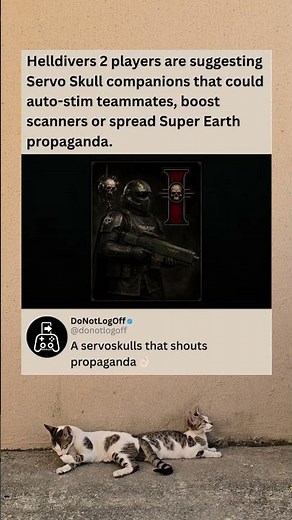 Helldivers 2 Players Want Servo Skull Companions Added To The Game #helldivers2