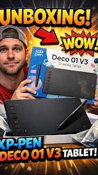 XP-PEN Deco 01 V3 Unboxing 😮 | Best Budget Drawing Tablet?