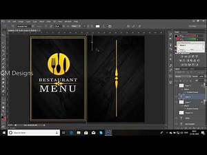 Menu card designing || photoshop tutorial || photoshop basics|| broucher designing || menu card make