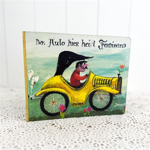 Vintage Retro Children's Book JANOSCH the Car Here is Called Ferdinand | Four-color Board Book Fairy Tale Book | 1980s Read-aloud Book - Etsy