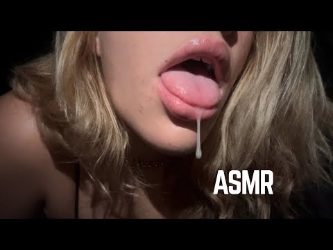 ASMR FAST tongue triggers | spit paiting, lens licking, tongue swirles and fluttering + mouth sounds