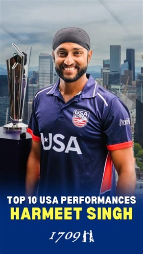 1709 Cricket on Instagram: "#3 — Harmeet Singh (USA) – 6 wickets & 16* (6) vs Nepal | CWC League 2 Match 85 (Oct 26, 2025) Harmeet Singh @iam.harmeetsingh produced a defining all-round display to power USA to a commanding 106-run win over Nepal in CWC League 2 Match 85 on October 26, 2025, earning Player of the Match for his impact with both bat and ball. Batting first, USA recovered from 227/6 in the 48th over to post a strong 262/6, thanks to Harmeet’s explosive late cameo. He smashed an unbea