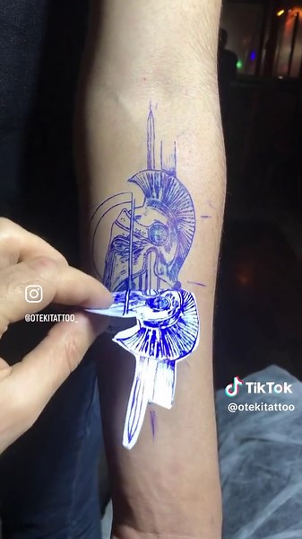 Spartan Tattoo Design Inspiration | Sword Tattoo Artwork