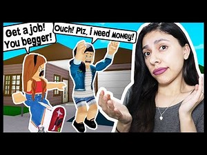 BEGGING PEOPLE FOR MONEY ON BLOXBURG! I GOT BLOCKED! - Roblox Roleplay - Bloxburg