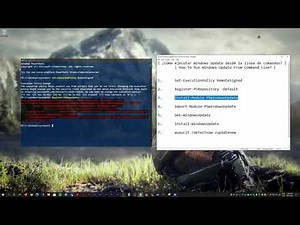 Solucionar problemas de Windows - Método #2: Windows Update desde la línea de comandos - PowerShell