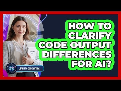 How To Clarify Code Output Differences For AI?