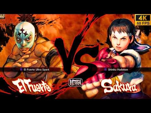 El Fuerte vs Sakura - Street Fighter 4 High Level Gameplay